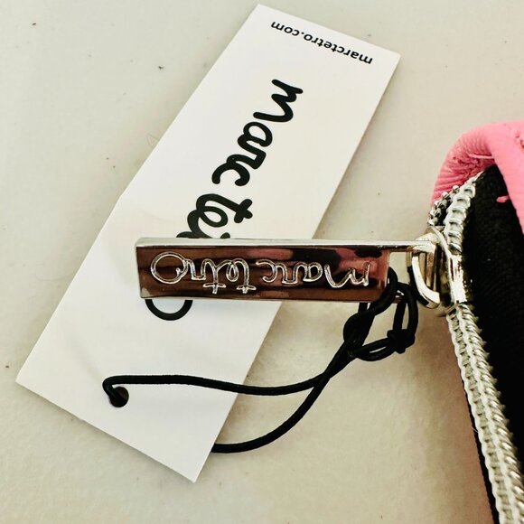 MARC TETRO FAUX LEATHER SHIH TZU DOG PUPPY PINK ZIP-AROUND LONG WALLET - Picture 9 of 9